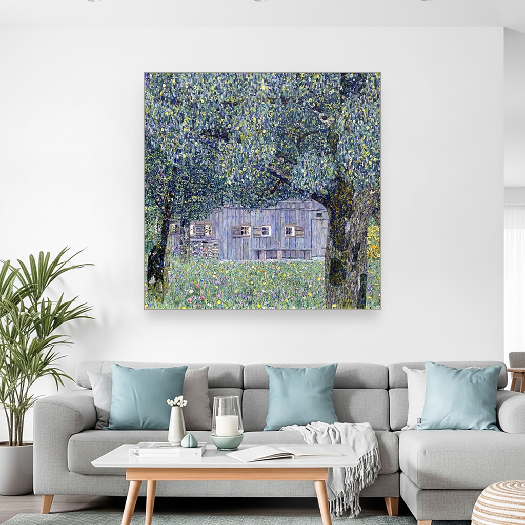 Seoska kuća u Gornjoj Austriji, Gustav Klimt, Farmhouse in Upper Austria, slika na platnu 2 Seoska kuća u Gornjoj Austriji, Gustav Klimt, Farmhouse in Upper Austria, slika na platnu - Slika 2