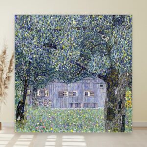 Seoska kuća u Gornjoj Austriji, Gustav Klimt, Farmhouse in Upper Austria, slika na platnu