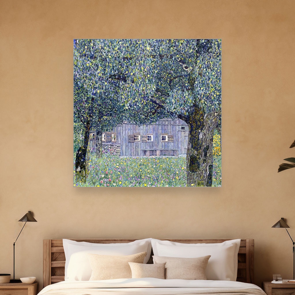 Seoska kuća u Gornjoj Austriji, Gustav Klimt, Farmhouse in Upper Austria, slika na platnu 5 Seoska kuća u Gornjoj Austriji, Gustav Klimt, Farmhouse in Upper Austria, slika na platnu - Slika 5