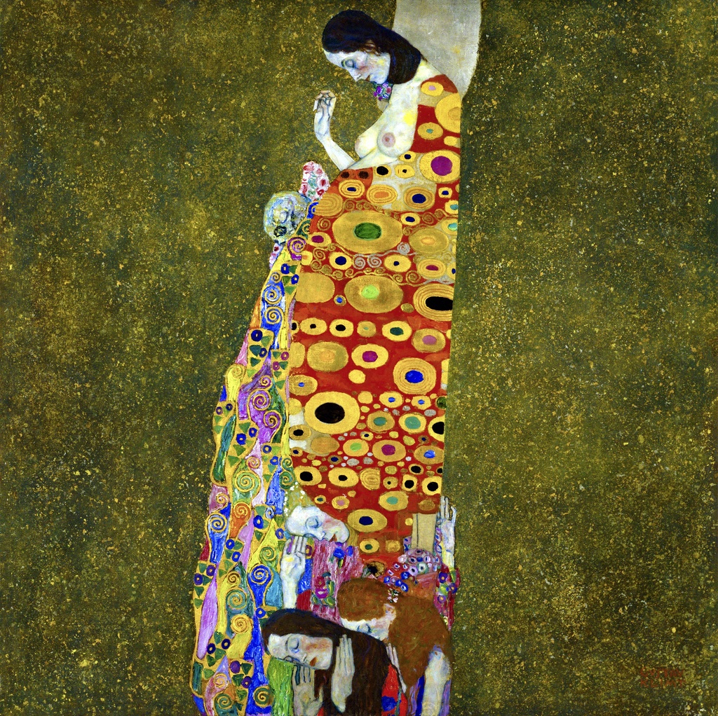 Nada II, Gustav Klimt, Hope II, slika na platnu 8 Nada II, Gustav Klimt, Hope II, slika na platnu - Slika 8