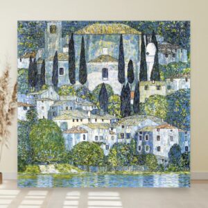 Crkva u Kasone, Gustav Klimt, Kirche in Cassone, slika na platnu