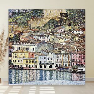 Malcesine na Gardasee, Gustav Klimt, Malcesine am Gardasee, slika na platnu