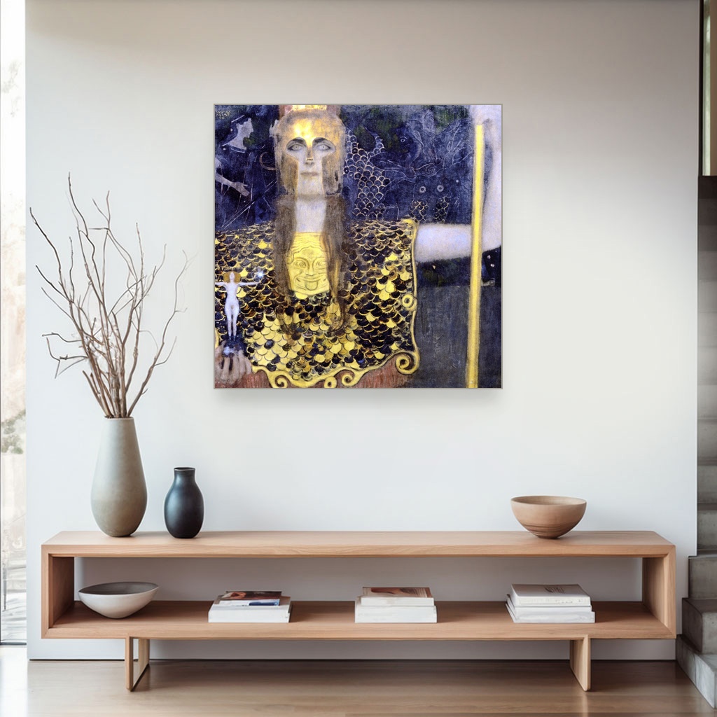 Palada Atina, Gustav Klimt, Pallas Athena, slika na platnu 4 Palada Atina, Gustav Klimt, Pallas Athena, slika na platnu - Slika 4
