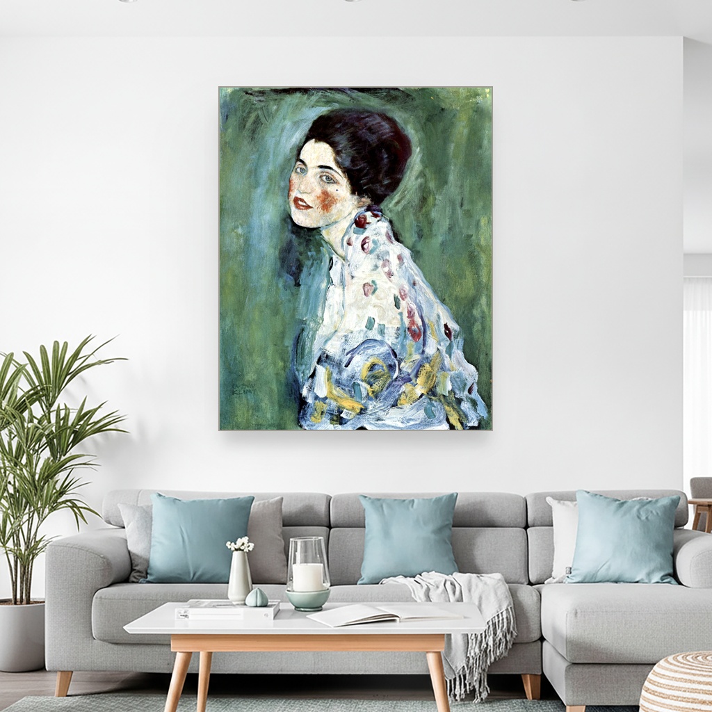 Portret dame, Gustav Klimt, Porträt einer Dame, slika na platnu 2 Portret dame, Gustav Klimt, Porträt einer Dame, slika na platnu - Slika 2