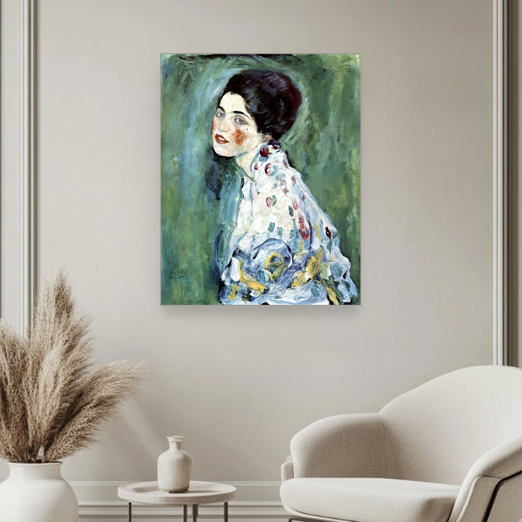 Portret dame, Gustav Klimt, Porträt einer Dame, slika na platnu 3 Portret dame, Gustav Klimt, Porträt einer Dame, slika na platnu - Slika 3