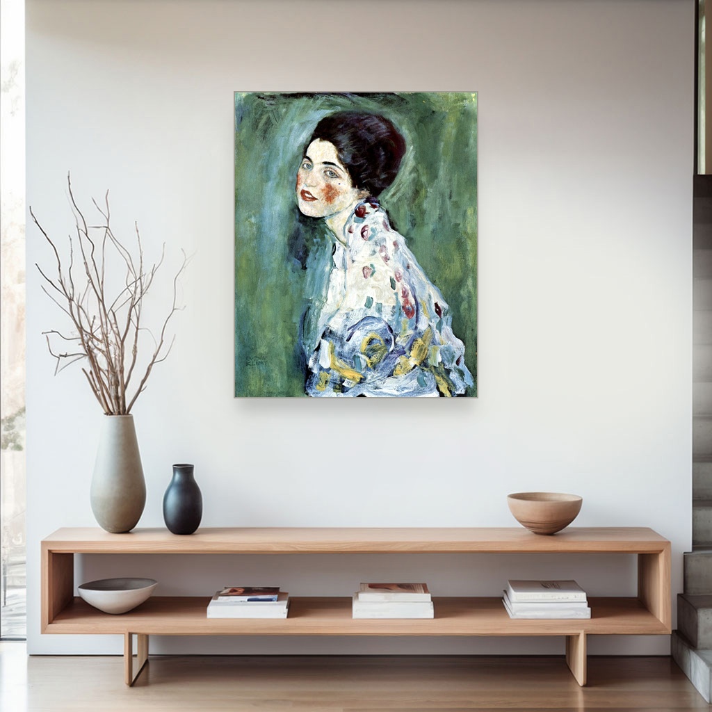 Portret dame, Gustav Klimt, Porträt einer Dame, slika na platnu 4 Portret dame, Gustav Klimt, Porträt einer Dame, slika na platnu - Slika 4