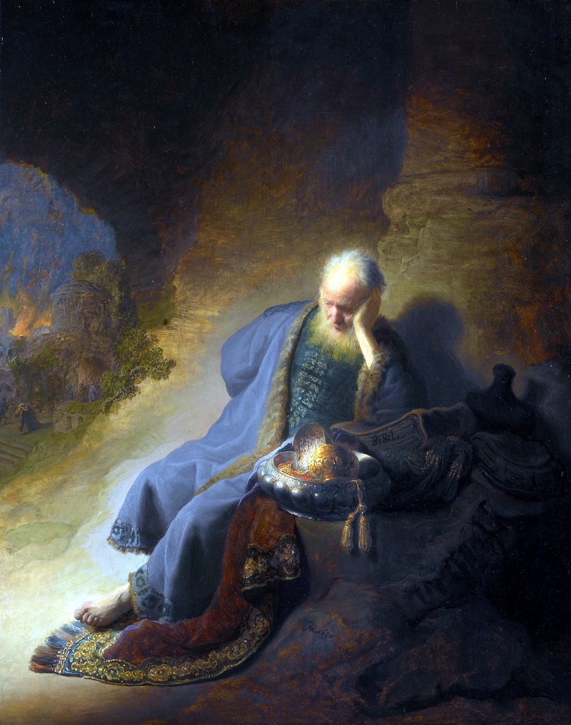 Jeremija žali zbog uništenja Jerusalima, Rembrandt van Rijn, Jeremiah Lamenting the Destruction of Jerusalem, slika na platnu 8 Jeremija žali zbog uništenja Jerusalima, Rembrandt van Rijn, Jeremiah Lamenting the Destruction of Jerusalem, slika na platnu - Slika 8