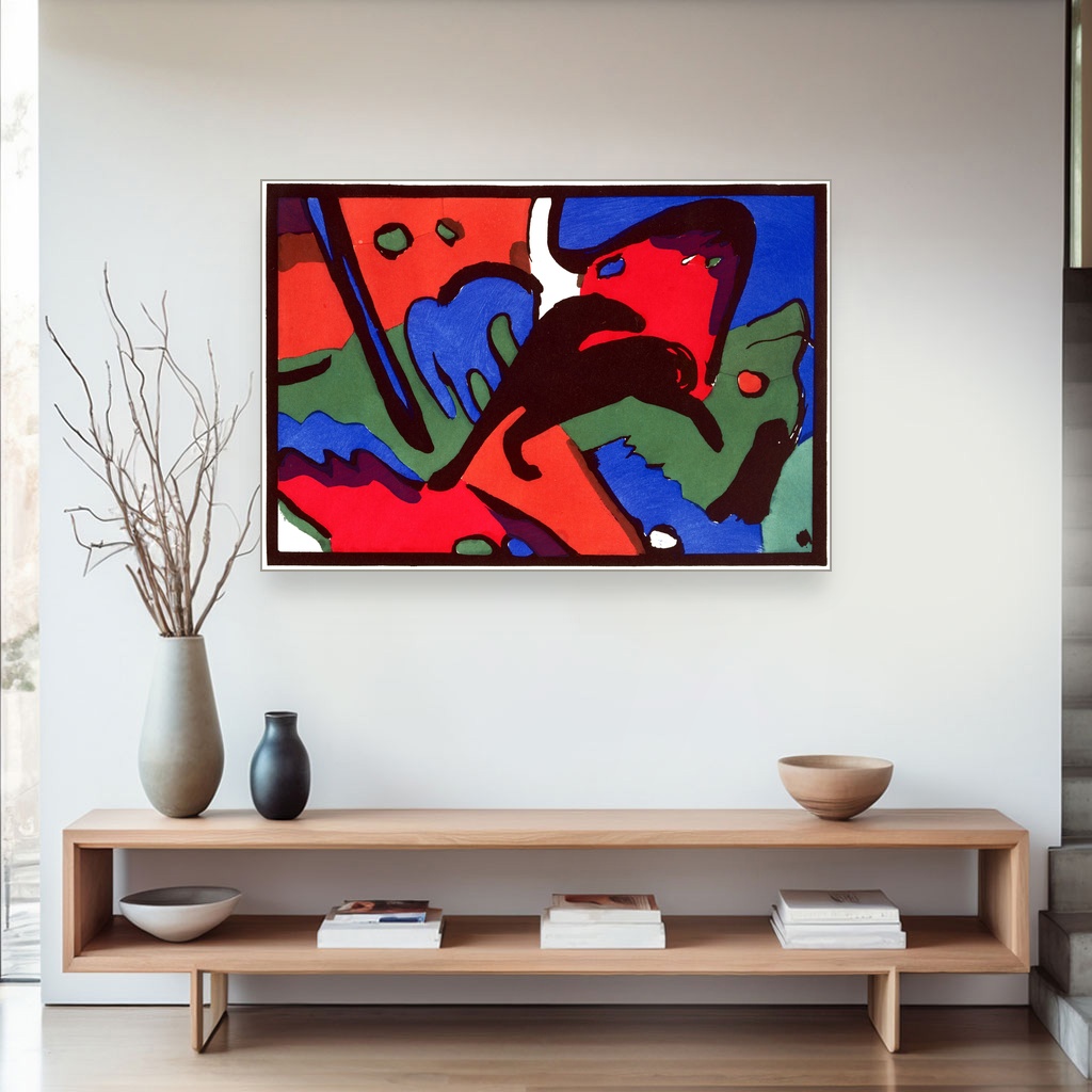 Plavi jahač, Wassily Kandinsky, The Blue Rider, slika na platnu 4 Plavi jahač, Wassily Kandinsky, The Blue Rider, slika na platnu - Slika 4