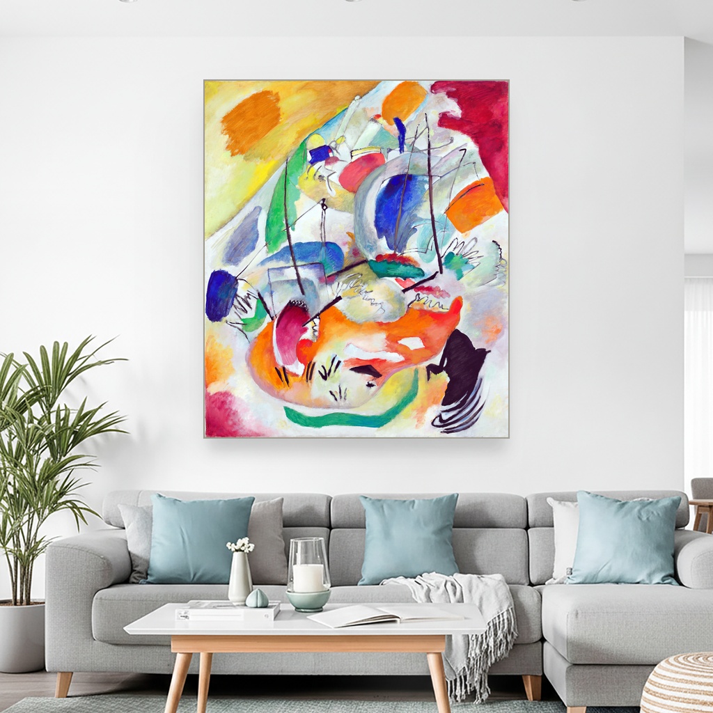 Improvisacija bitka na moru, Wassily Kandinsky, Improvisation 31 Sea Battle, slika na platnu 2 Improvisacija bitka na moru, Wassily Kandinsky, Improvisation 31 Sea Battle, slika na platnu - Slika 2