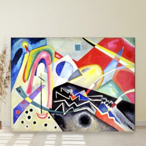 Beli cik-cak, Wassily Kandinsky, White Zig Zags, slika na platnu