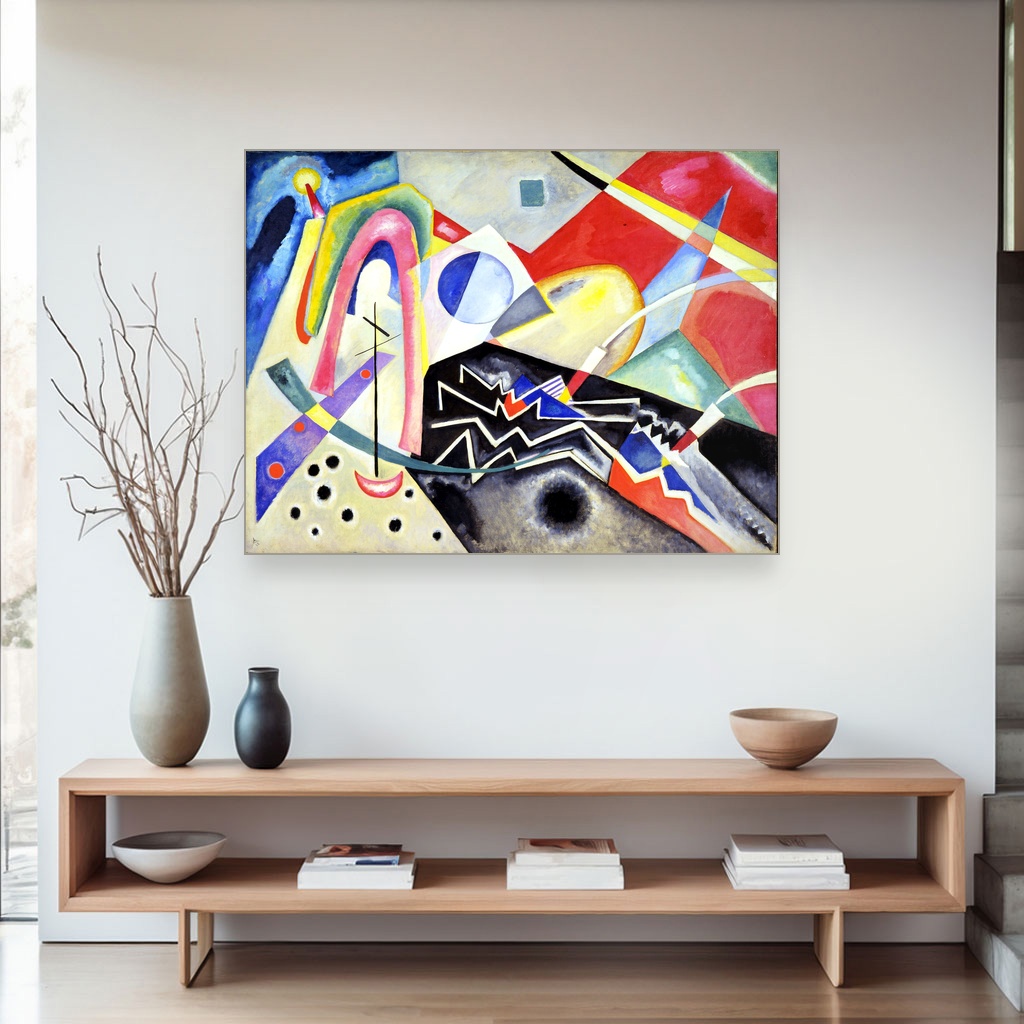 Beli cik-cak, Wassily Kandinsky, White Zig Zags, slika na platnu 4 Beli cik-cak, Wassily Kandinsky, White Zig Zags, slika na platnu - Slika 4