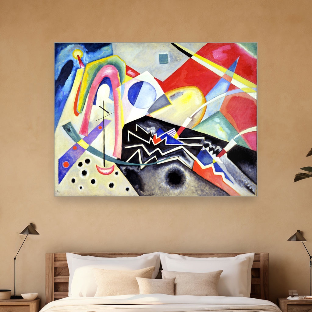 Beli cik-cak, Wassily Kandinsky, White Zig Zags, slika na platnu 5 Beli cik-cak, Wassily Kandinsky, White Zig Zags, slika na platnu - Slika 5