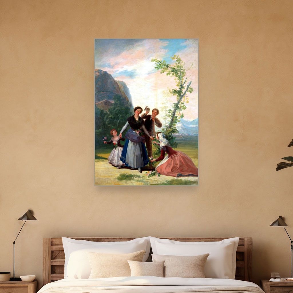 Vaze sa cvećem, Francisco Goya, Las floreras, slika na platnu 5 Vaze sa cvećem, Francisco Goya, Las floreras, slika na platnu - Slika 5