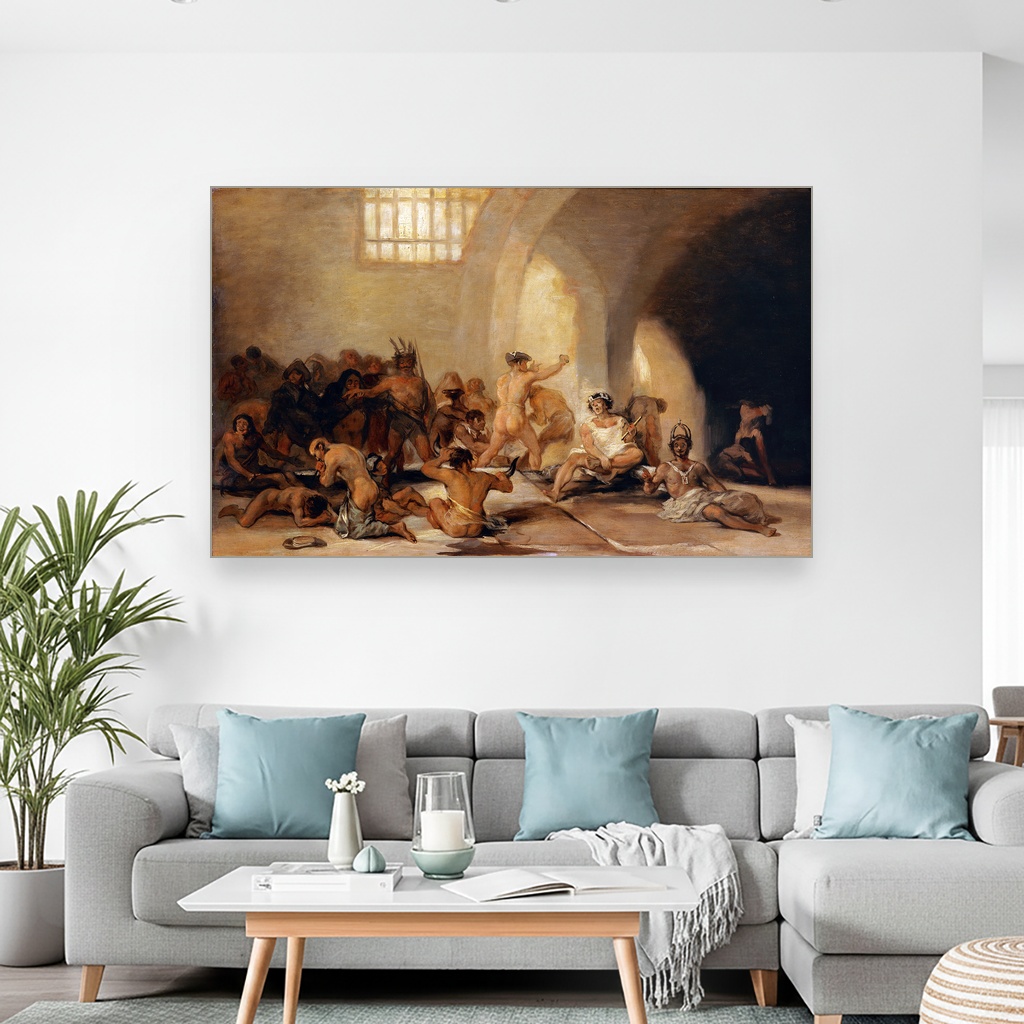 Luda kuća, Francisco Goya, MadHouse, slika na platnu 2 Luda kuća, Francisco Goya, MadHouse, slika na platnu - Slika 2