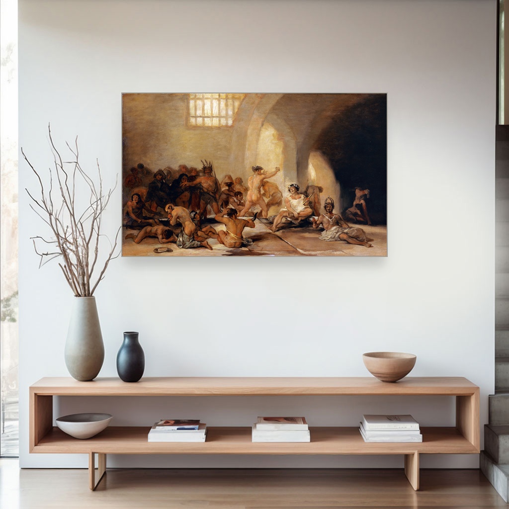 Luda kuća, Francisco Goya, MadHouse, slika na platnu 4 Luda kuća, Francisco Goya, MadHouse, slika na platnu - Slika 4