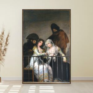 Devojke na balkonu, Francisco de Goya, Majas on a Balcony, slika na platnu
