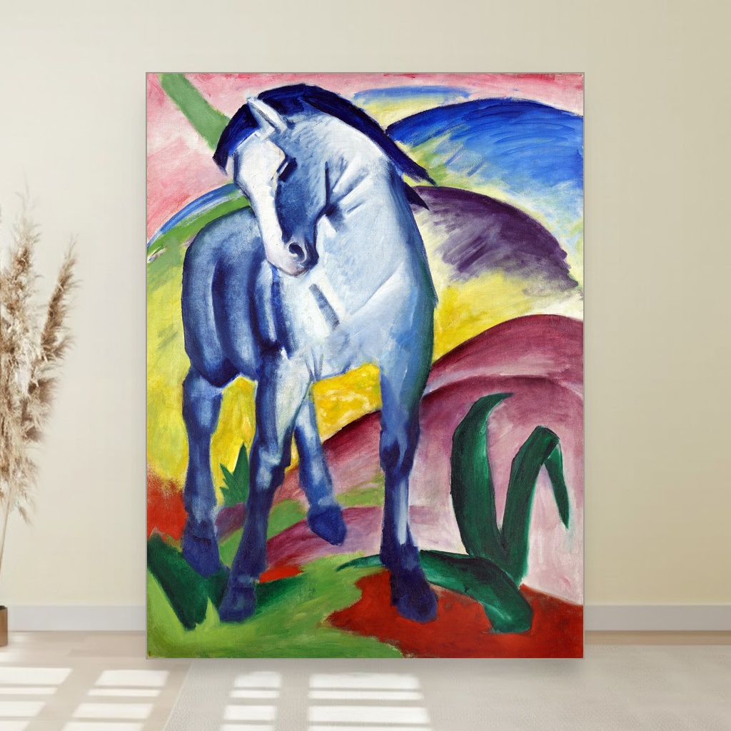 Plavi konj, Franz Marc, Blue Horse I, slika na platnu 1 Plavi konj, Franz Marc, Blue Horse I, slika na platnu