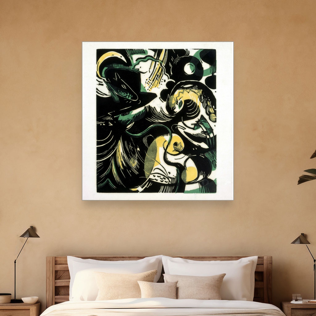 Istorija stvaranja II, Franz Marc, Creation History II, slika na platnu 5 Istorija stvaranja II, Franz Marc, Creation History II, slika na platnu - Slika 5