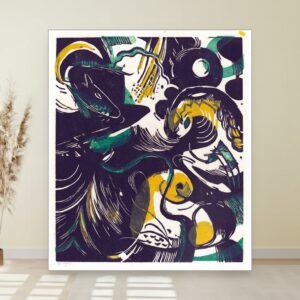 Postanak II, Franz Marc, Genesis II, slika na platnu