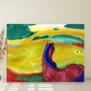 Konj u pejzažu, Franz Marc, Horse in a Landscape, slika na platnu