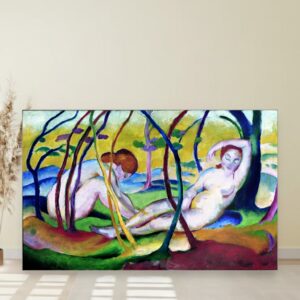 Goli pod drvećem, Franz Marc, Nudes under Trees, slika na platnu