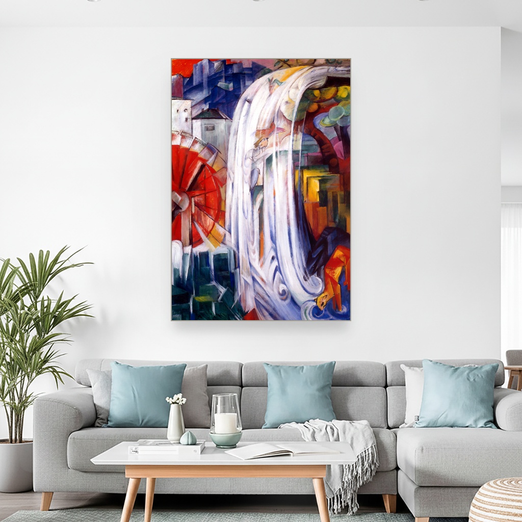 Očarani mlin, Franz Marc, The Bewitched Mill, slika na platnu 2 Očarani mlin, Franz Marc, The Bewitched Mill, slika na platnu - Slika 2