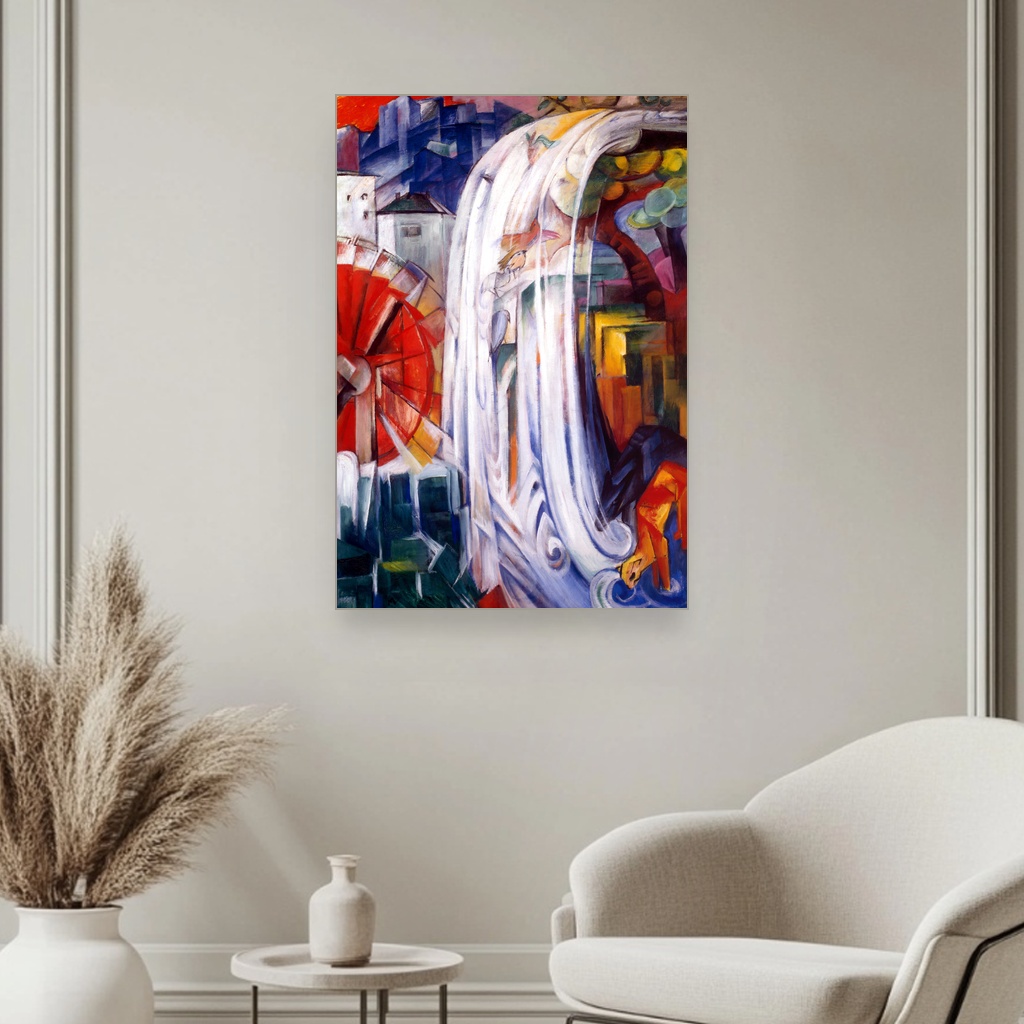 Očarani mlin, Franz Marc, The Bewitched Mill, slika na platnu 3 Očarani mlin, Franz Marc, The Bewitched Mill, slika na platnu - Slika 3