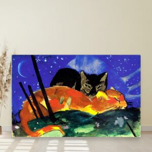 Dve mačke, Franz Marc, Two Cats, slika na platnu