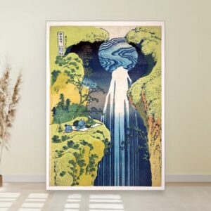 Vodopad jesen u provinciji Mino, Katsushika Hokusai, Mino no kuni yōrō no taki, slika na platnu
