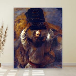 Mojsije sa Deset zapovesti, Rembrant, Moses with the Ten Commandments, slika na platnu