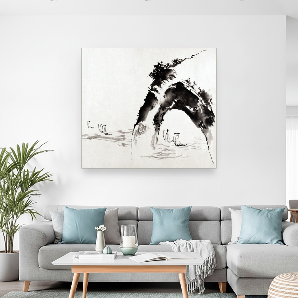 Okean i litica, Thomas Gainsborough, Ocean and Cliff, slika na platnu 2 Okean i litica, Thomas Gainsborough, Ocean and Cliff, slika na platnu - Slika 2