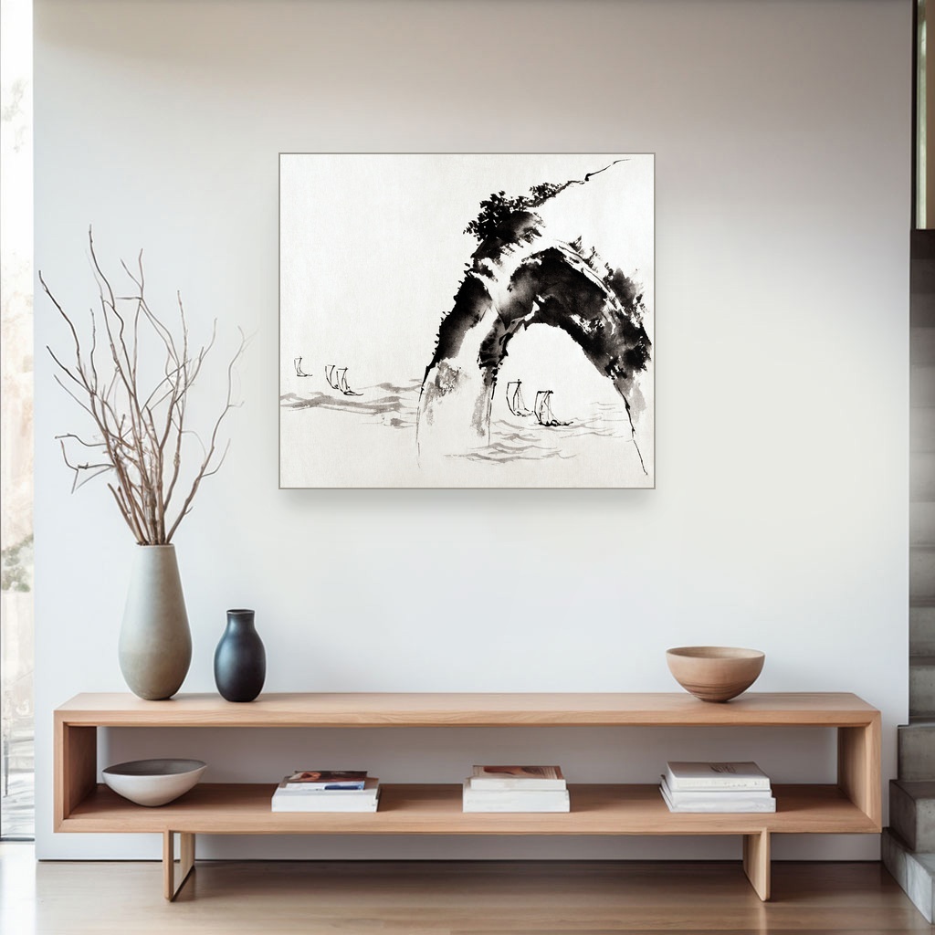 Okean i litica, Thomas Gainsborough, Ocean and Cliff, slika na platnu 4 Okean i litica, Thomas Gainsborough, Ocean and Cliff, slika na platnu - Slika 4