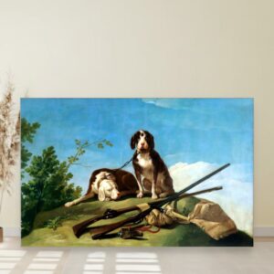 Psi na povocu, Francisco de Goya, Dogs on a Leash, slika na platnu