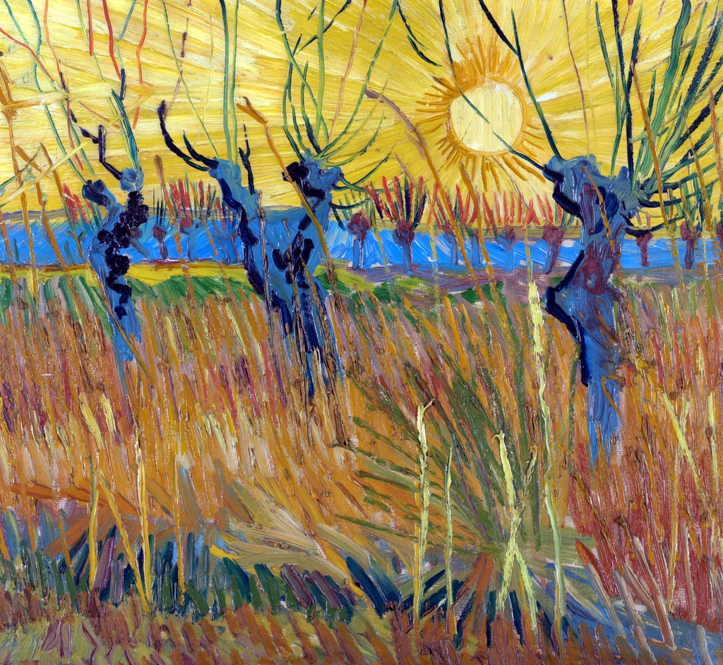 Vrbe na zalasku sunca, Vincent van Gogh, Pollard willows at sunset, slika na platnu 8 Vrbe na zalasku sunca, Vincent van Gogh, Pollard willows at sunset, slika na platnu - Slika 8