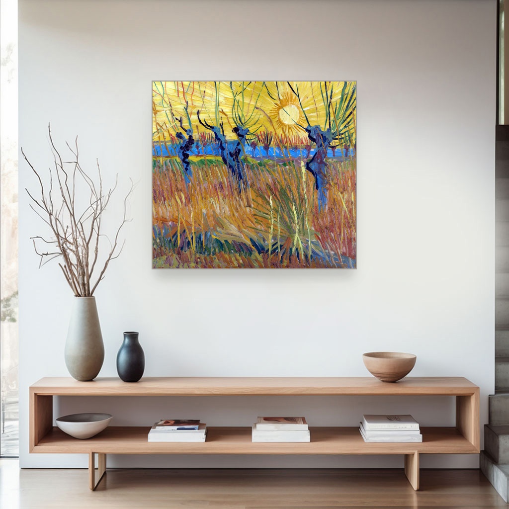 Vrbe na zalasku sunca, Vincent van Gogh, Pollard willows at sunset, slika na platnu 4 Vrbe na zalasku sunca, Vincent van Gogh, Pollard willows at sunset, slika na platnu - Slika 4