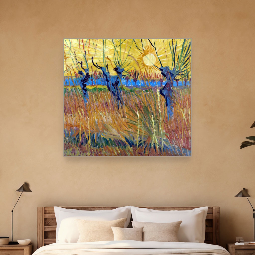 Vrbe na zalasku sunca, Vincent van Gogh, Pollard willows at sunset, slika na platnu 5 Vrbe na zalasku sunca, Vincent van Gogh, Pollard willows at sunset, slika na platnu - Slika 5