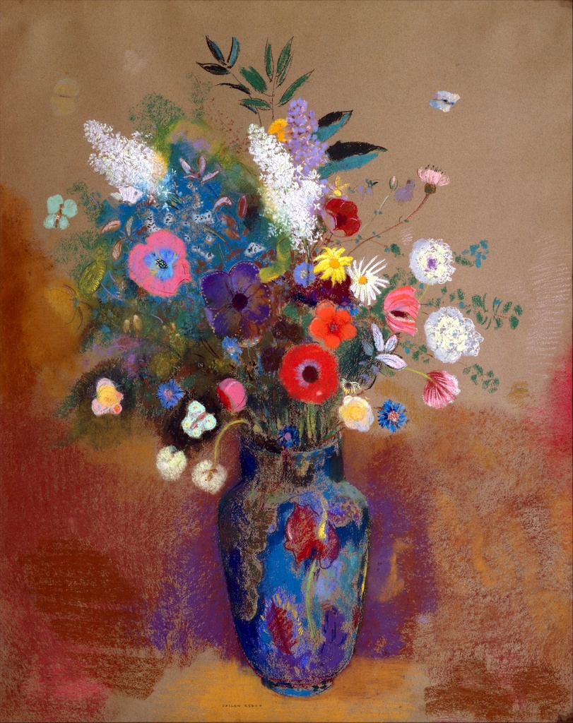 Buket cveća, Odilon Redon, Bouquet of Flowers, slika na platnu 8 Buket cveća, Odilon Redon, Bouquet of Flowers, slika na platnu - Slika 8