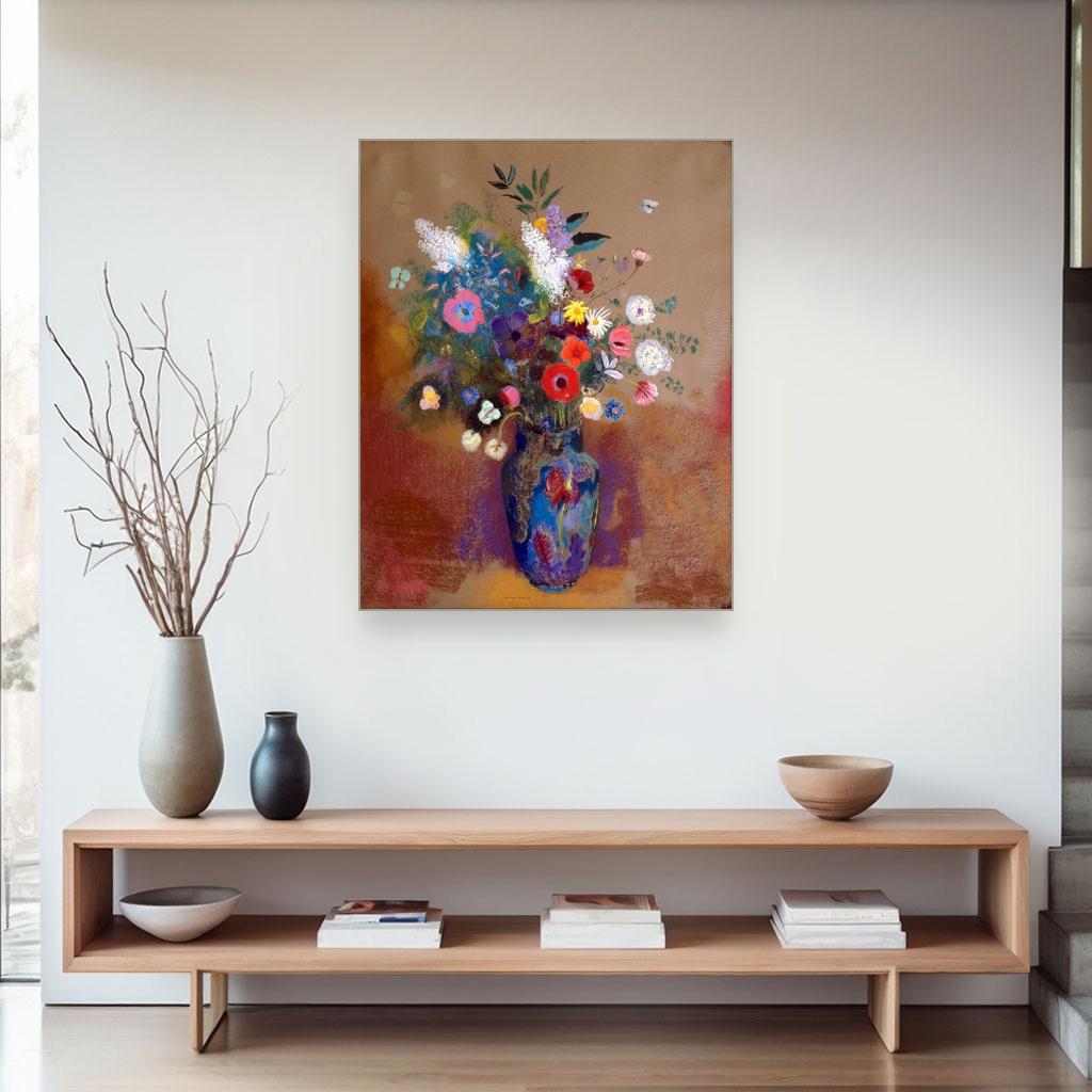 Buket cveća, Odilon Redon, Bouquet of Flowers, slika na platnu 4 Buket cveća, Odilon Redon, Bouquet of Flowers, slika na platnu - Slika 4