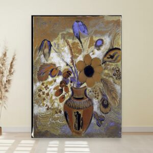 Etruški vaza sa cvećem, Odilon Redon, Etruscan Vase with Flowers, slika na platnu
