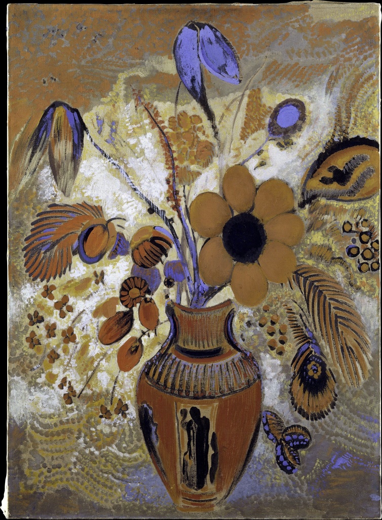 Etruški vaza sa cvećem, Odilon Redon, Etruscan Vase with Flowers, slika na platnu 8 Etruški vaza sa cvećem, Odilon Redon, Etruscan Vase with Flowers, slika na platnu - Slika 8