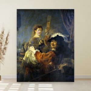 Rembrandt, Rembrant i Saskija u sceni izgubljenog sina, Rembrandt and Saskia in the Scene of the Prodigal Son, slika na platnu