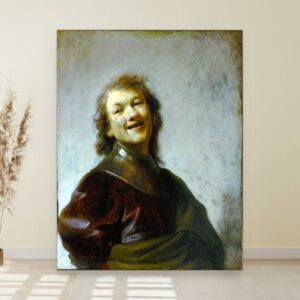Smeh, Rembrandt van Rijn, Laughing, slika na platnu