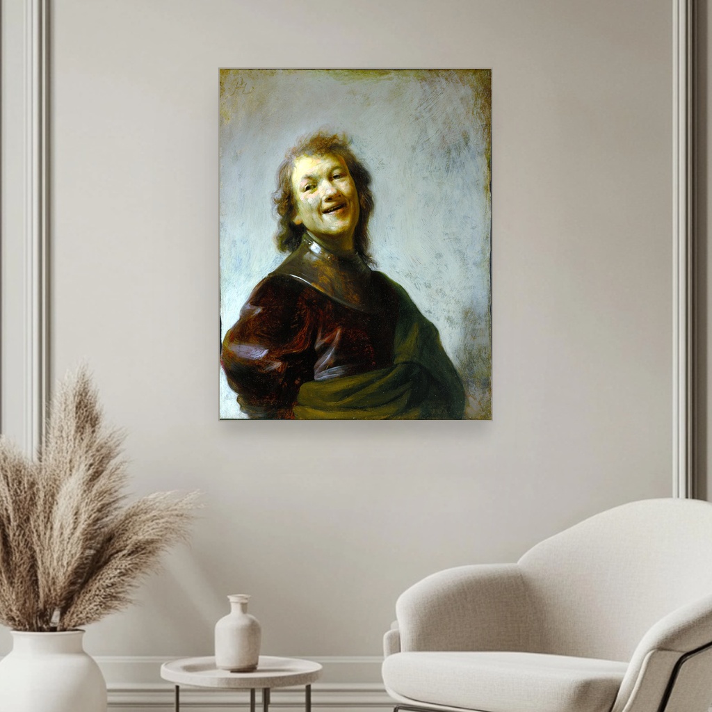 Smeh, Rembrandt van Rijn, Laughing, slika na platnu 3 Smeh, Rembrandt van Rijn, Laughing, slika na platnu - Slika 3