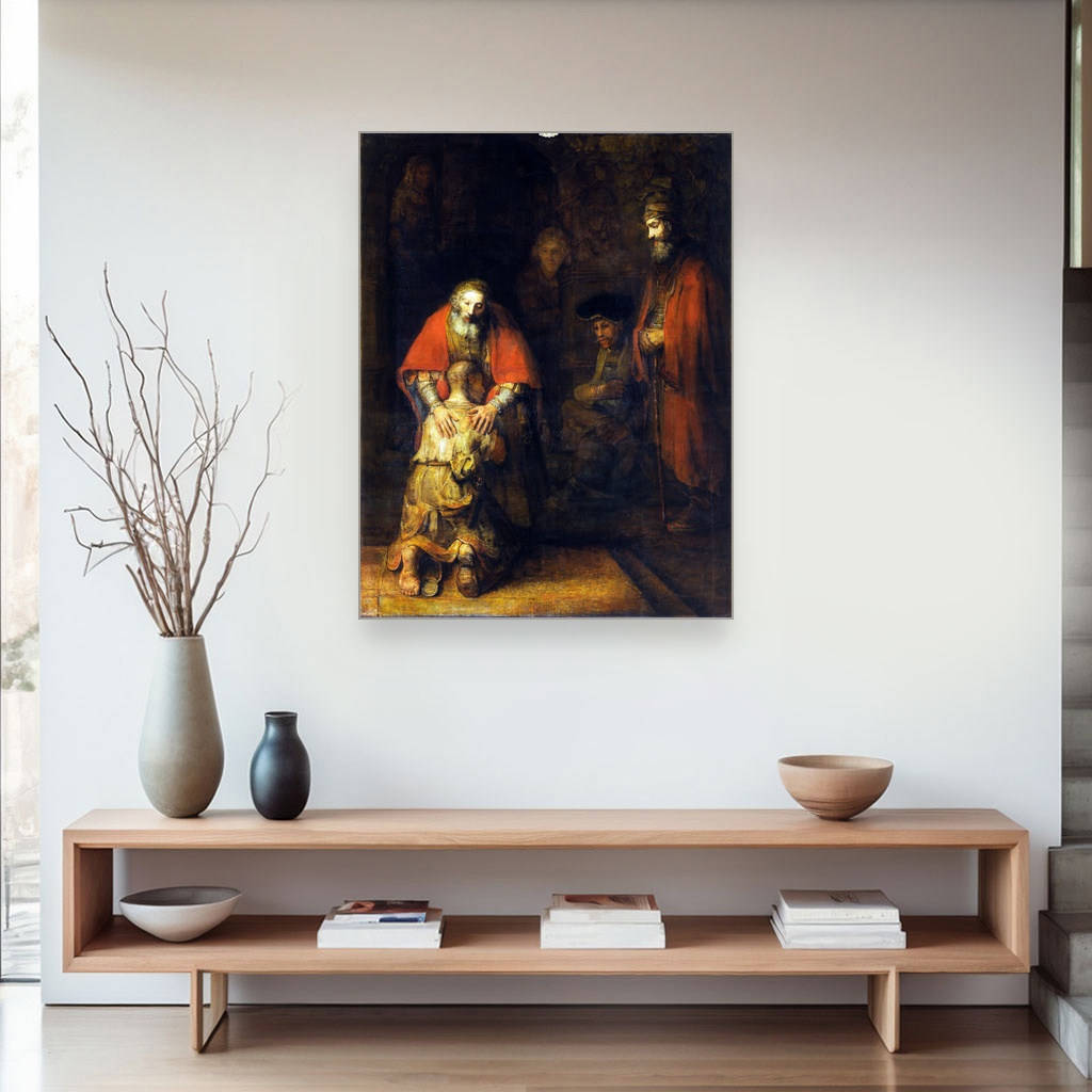 Povratak izgubljenog sina, Rembrandt van Rijn, Return of the Prodigal Son, slika na platnu 4 Povratak izgubljenog sina, Rembrandt van Rijn, Return of the Prodigal Son, slika na platnu - Slika 4