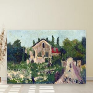 Studija kuće u St-Kludu, Henri Russo, Etude pour Maison de campagne à St-Cloud, slika na platnu