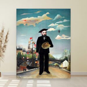 Autoportret u pejzažu, Henri Rousseau, Myself Portrait Landscape, slika na platnu
