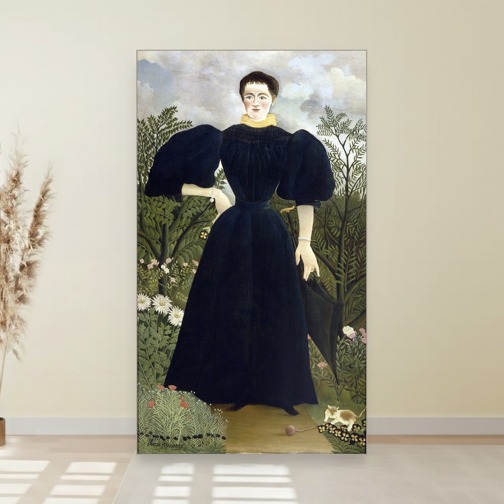 Portret gospođe M, Henri Rousseau, Portrait of Madame M, slika na platnu 1 Portret gospođe M, Henri Rousseau, Portrait of Madame M, slika na platnu