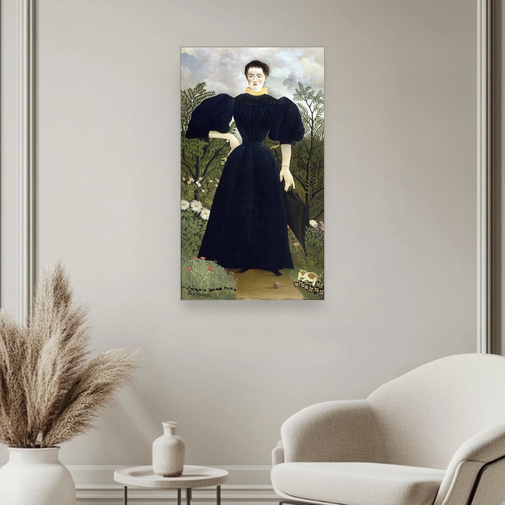 Portret gospođe M, Henri Rousseau, Portrait of Madame M, slika na platnu 3 Portret gospođe M, Henri Rousseau, Portrait of Madame M, slika na platnu - Slika 3