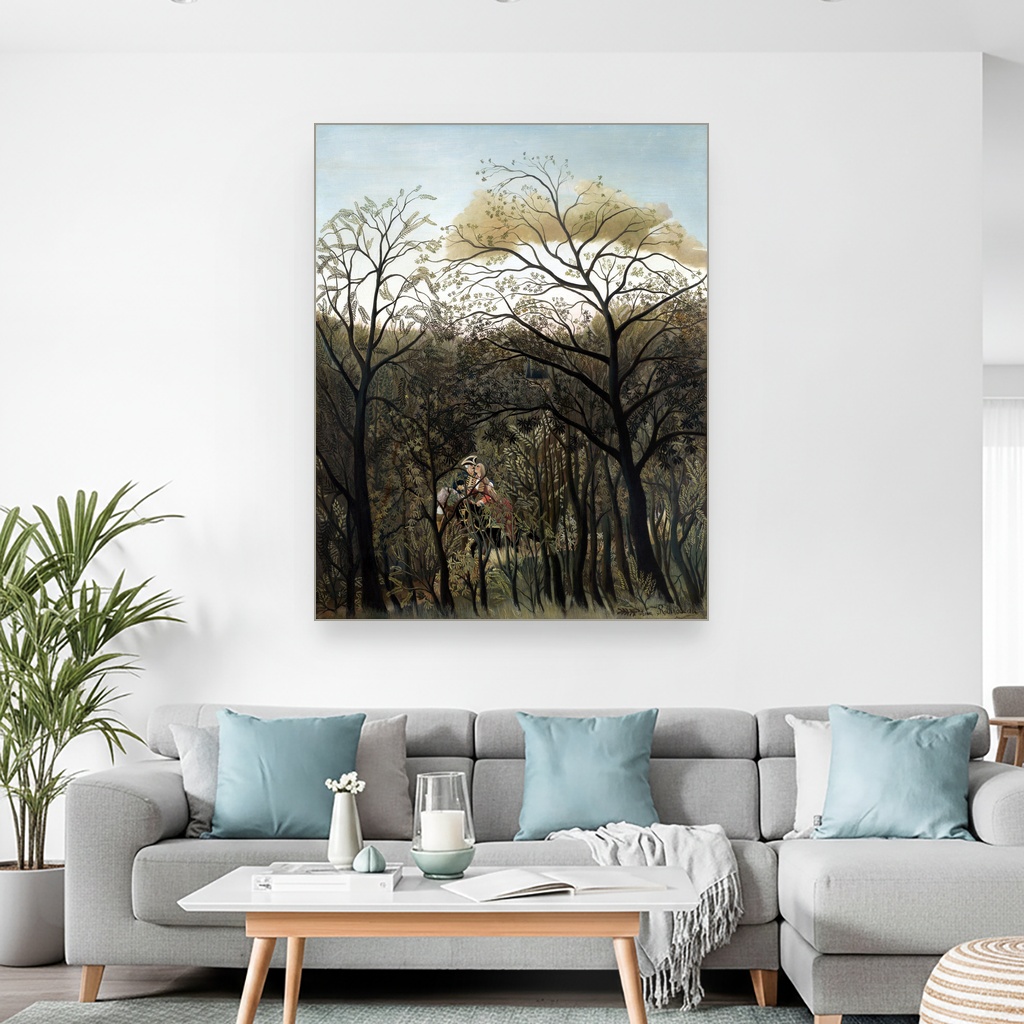 Sastanak u šumi, Henri Russo, Rendezvous in the Forest, slika na platnu 2 Sastanak u šumi, Henri Russo, Rendezvous in the Forest, slika na platnu - Slika 2