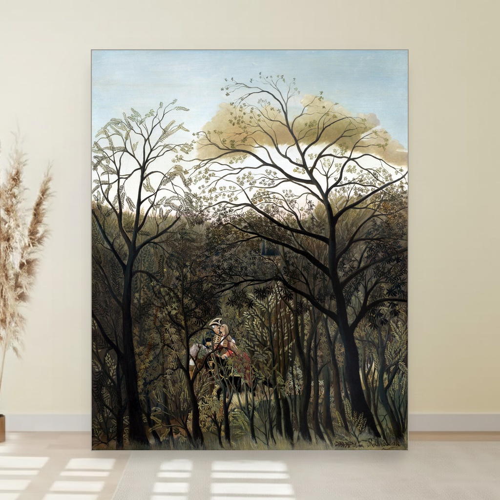 Sastanak u šumi, Henri Russo, Rendezvous in the Forest, slika na platnu 1 Sastanak u šumi, Henri Russo, Rendezvous in the Forest, slika na platnu